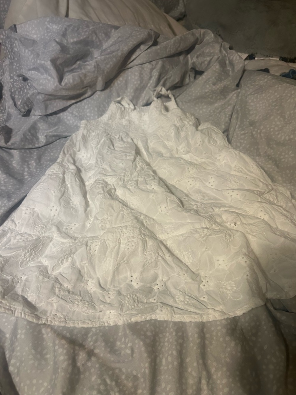 Cat & Jack White Eyelet Sundress for Girls